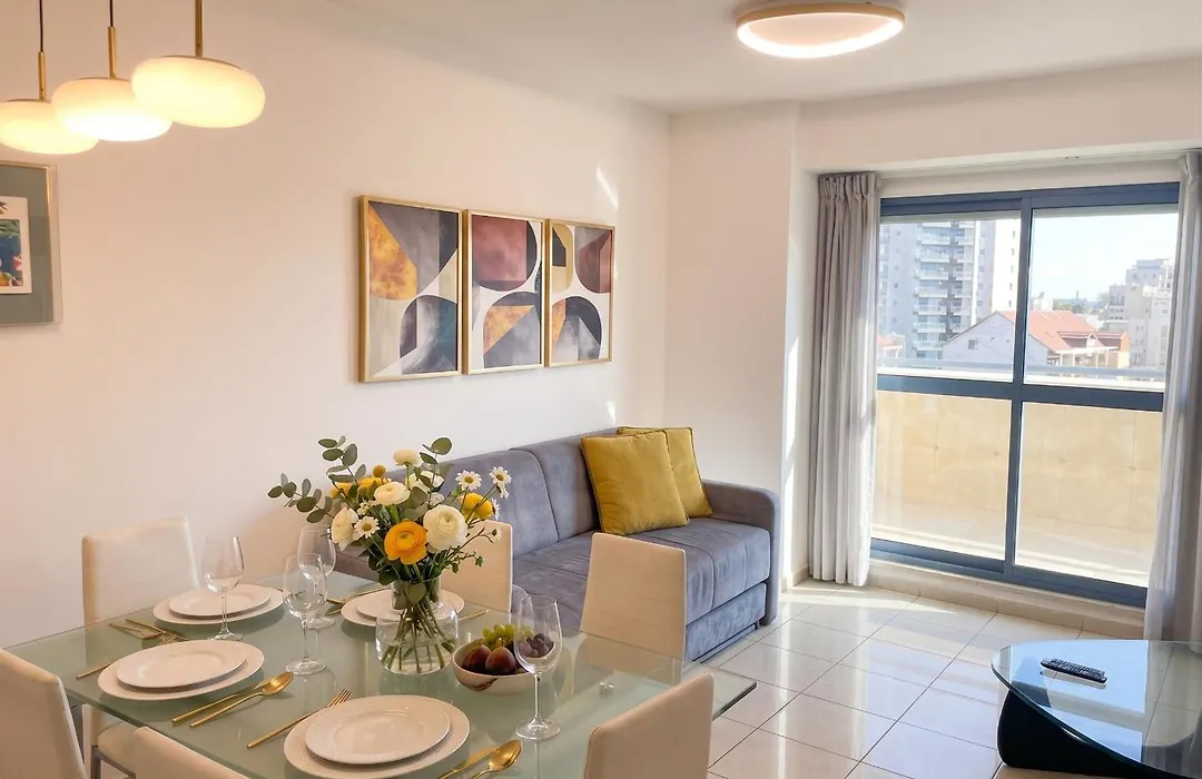 Bright Mahane Yehuda 1 Bedroom With Private Terrace-1